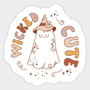 Wicked cute ghost design Sticker